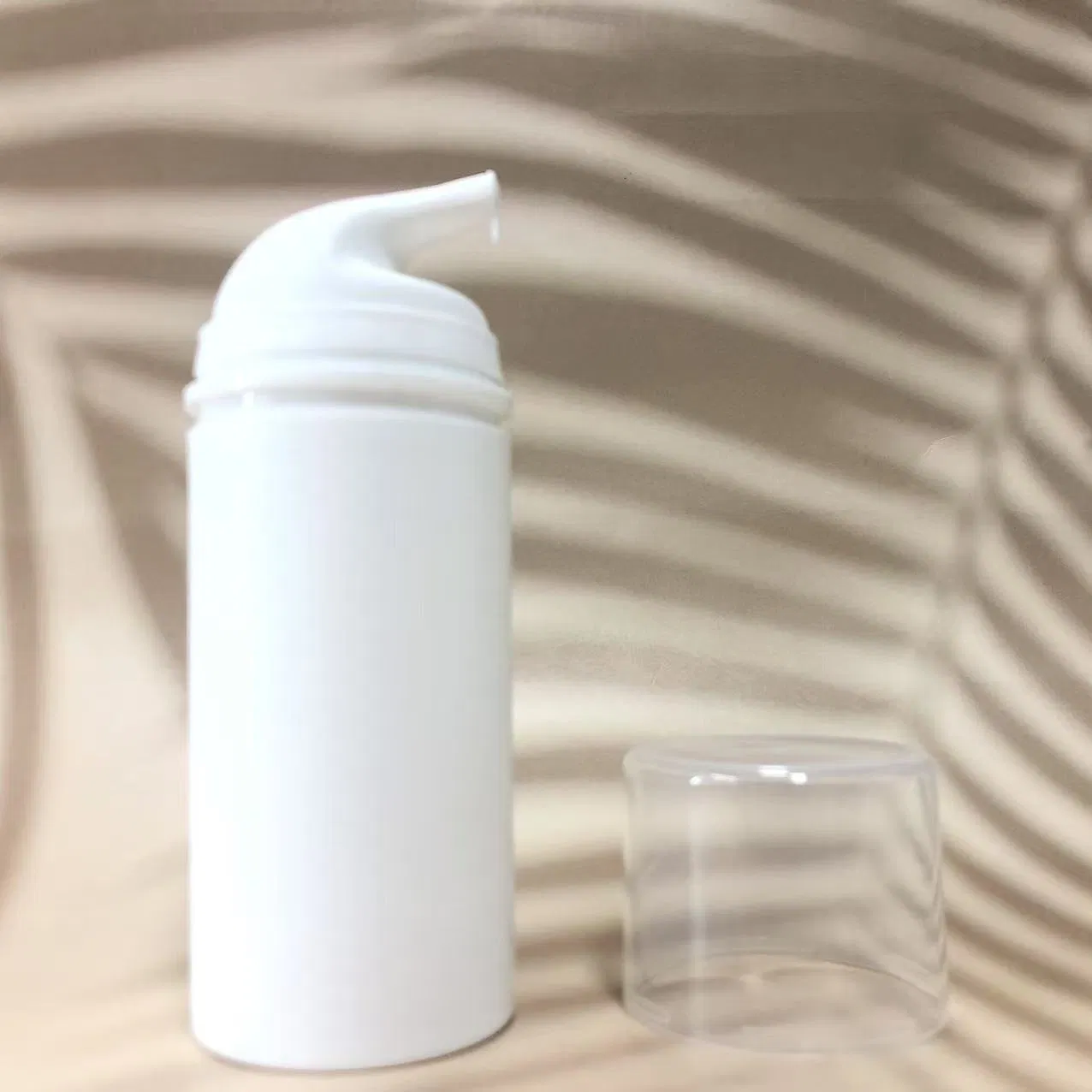 White Soft Spout Clear Cap Leak Proof Hygienic Travel Makeup Skincare Empty Plastic Airless Bottle