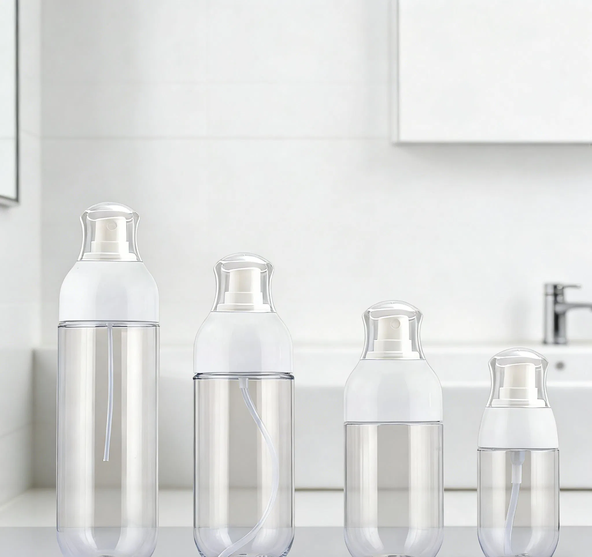 Plastic Cosmetic Packaging 30/50/100/120/150/180ml Leak-Proof Container Fine Mist Spray Bottle