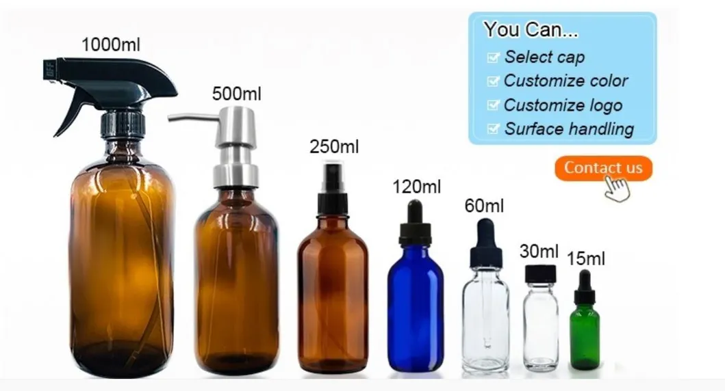 Glass Boston Round Beverage Bottle 3