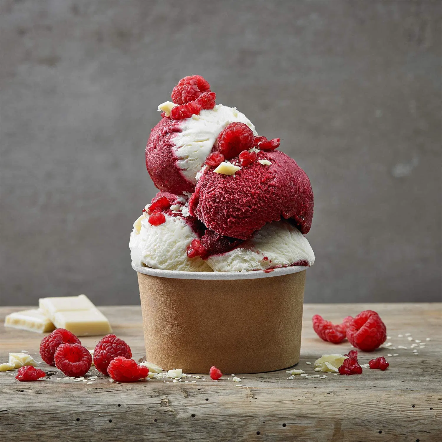 Eco-Friendly Single-Use Paper Ice Cream Cup Leak-Resistant Hot/Cold Food Available