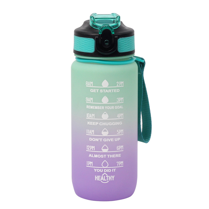 Reusable Plastic Tritan Custom Air Motivational BPA Free 32oz Gym Gallon Sport Water Bottle with Time Marker
