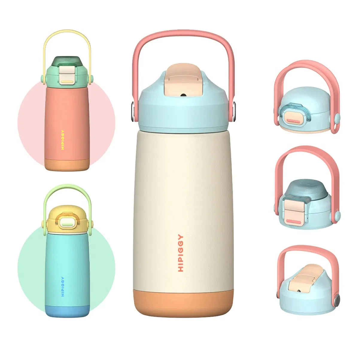 Premium Reusable Plastic Cup Stainless Steel Kids Water Bottle