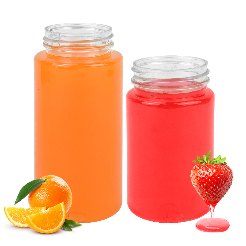 Disposable Milk Tea Cups with Lids Commercial Packing Plastic Wide Mouth Beverage Bottles Pet Juice Bottles