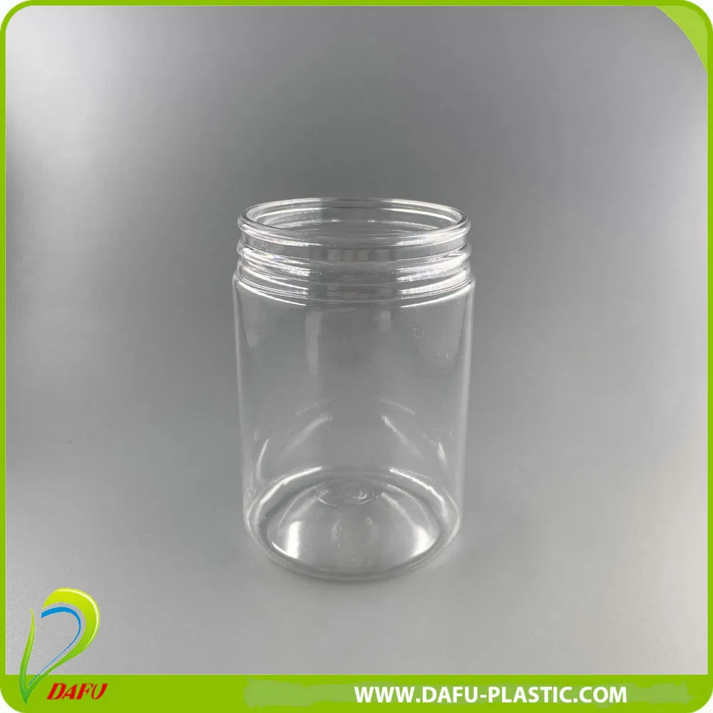 230ml Pet Clear Plastic Wide Mouth Bottle Food Jar with Plastic Cap