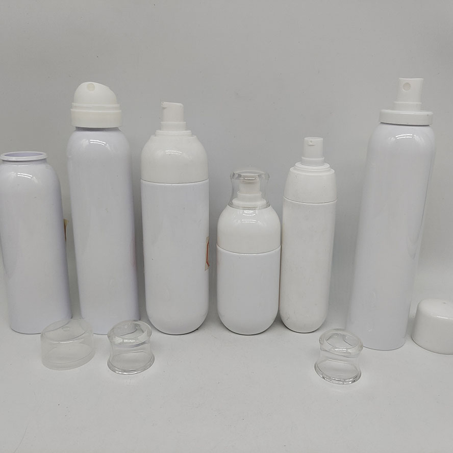Empty Plastic Pet and PETG Round Cosmetic Packaging Lotion /Hair Spray Bottle