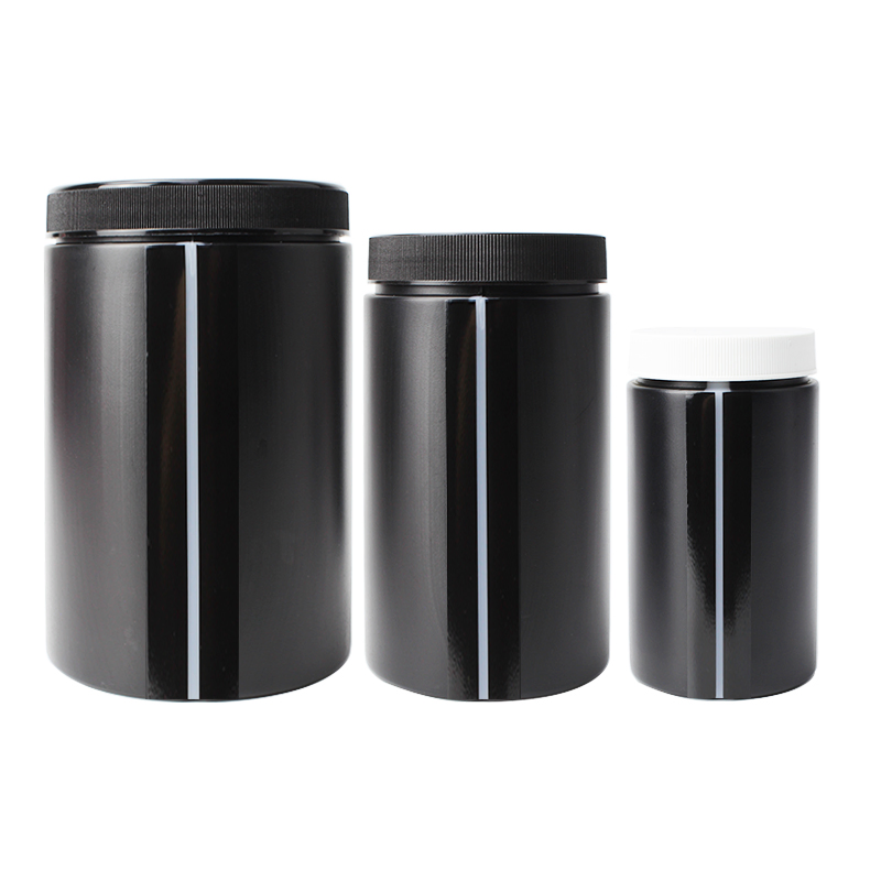HDPE Food Grade Customize Unique Jars and Bottles with Plastic Cap for Honey Storage Plastic Jars