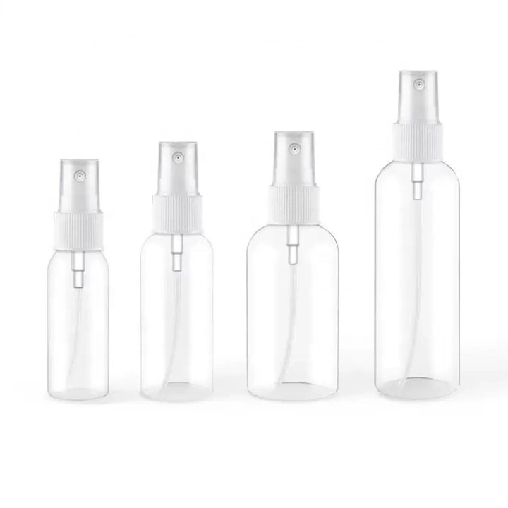 30ml 50ml 60ml 100ml 120ml Pet Plastic Mist Spray Bottle Clear Spray Bottle