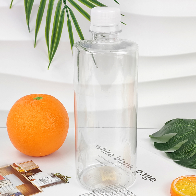 Factory Wholesale 500ml Clear Food Grade Pet Beverage Plastic Juice Drinking Bottle with Screw Cap