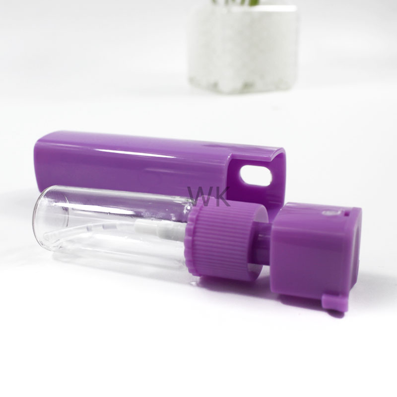 Empty Refill Perfume Atomizer Glass Square Plastic Spray Bottle 10ml