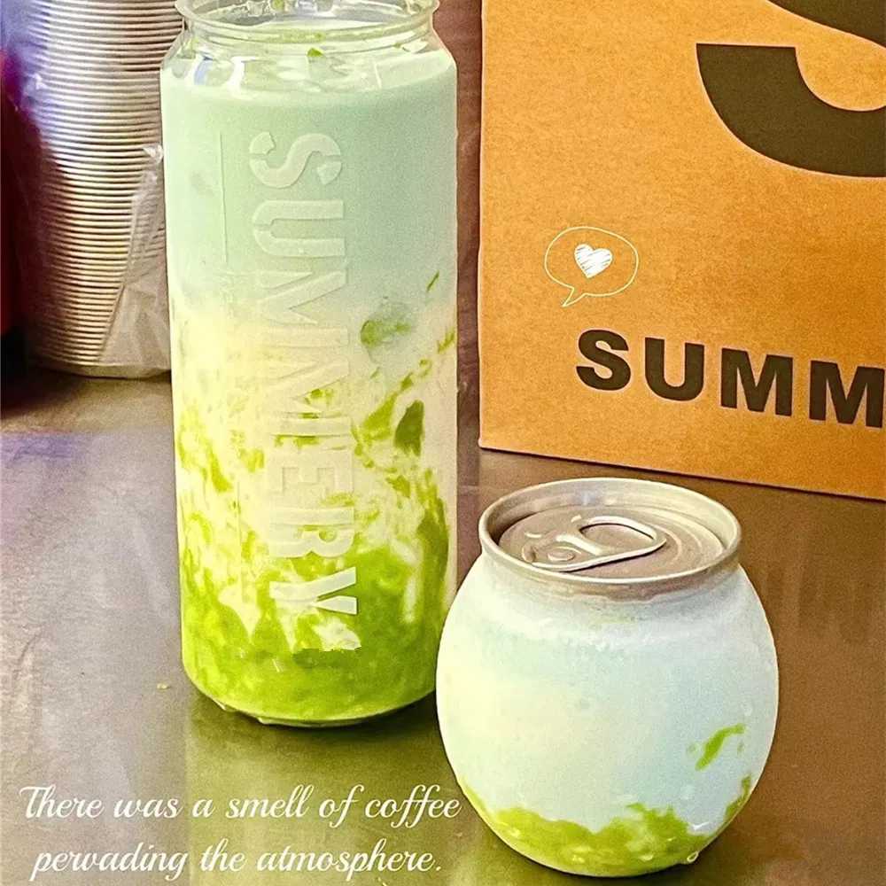 Custom Plastic Pet Can Transparent Custom Cup for Cold Drink Soda Soft Carbonated Beverage Bottle