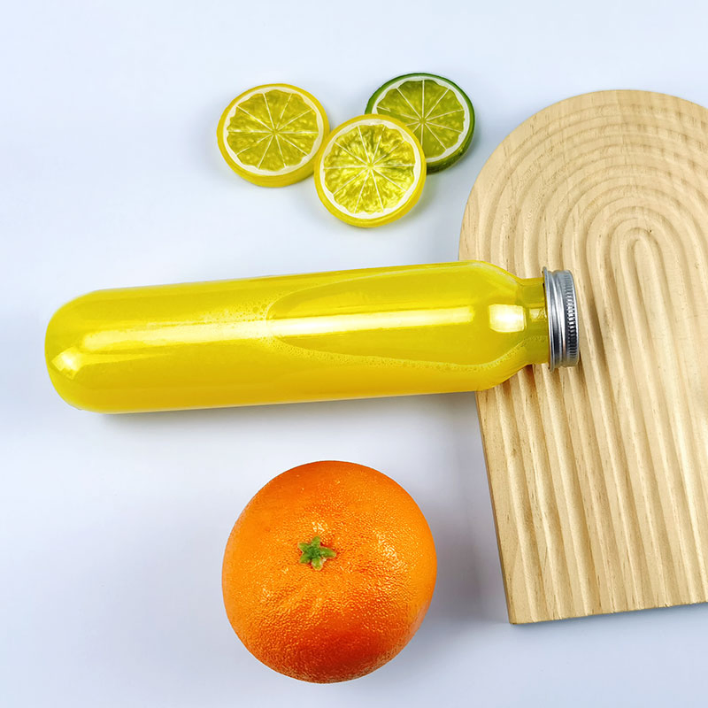 Direct-Sale 300ml Clear Pet Plastic Juice Packaging Bottles with Aluminum Cap