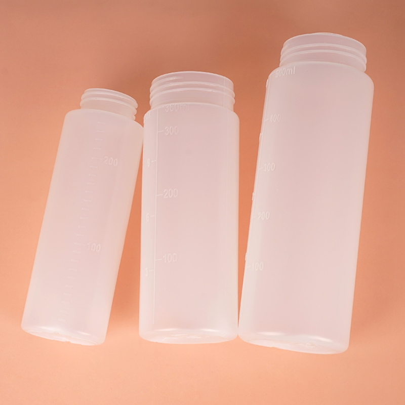 Plastic Commercial Salad Honey Oil Sauce Squeeze Bottle with Multi Nozzle