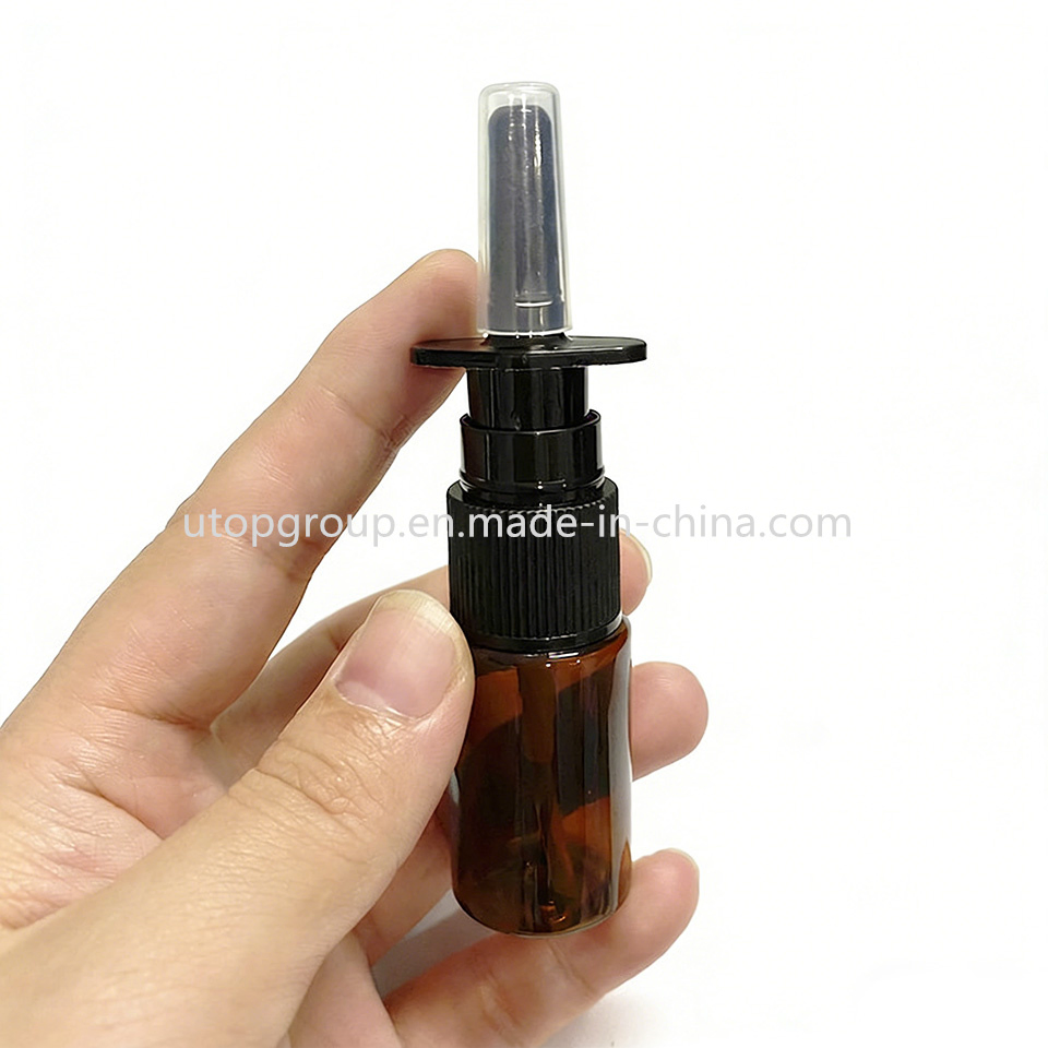 10ml Colored Pet Empty Plastic Nasal Spray Bottle Plastic Spray Bottle with Direct Spray Cap