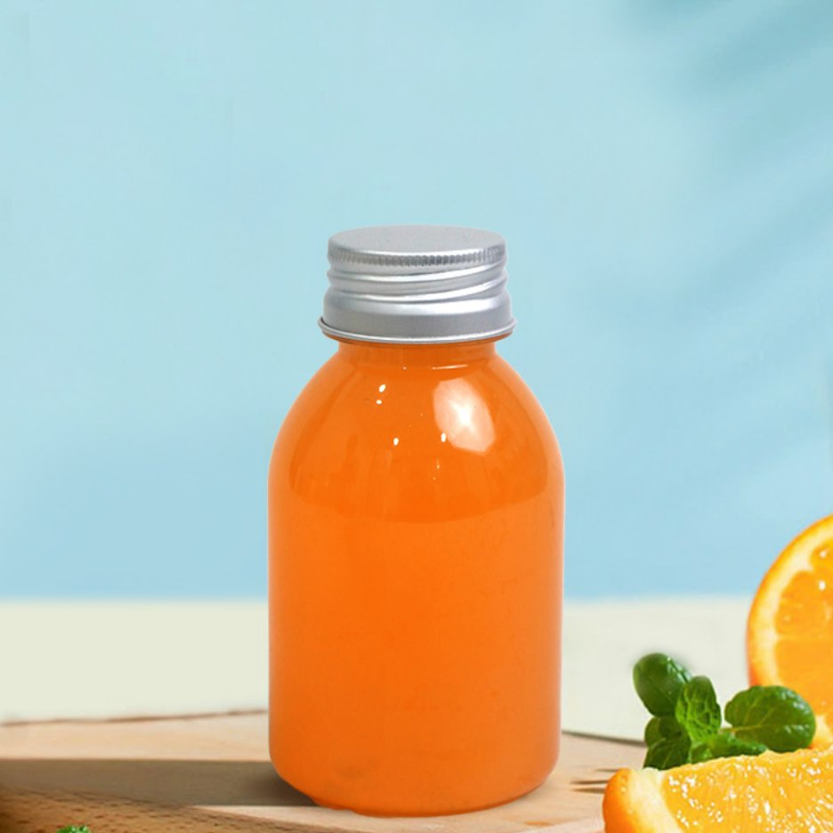 High Shine Plastic Beverage Bottles Transparent for Product Showcase