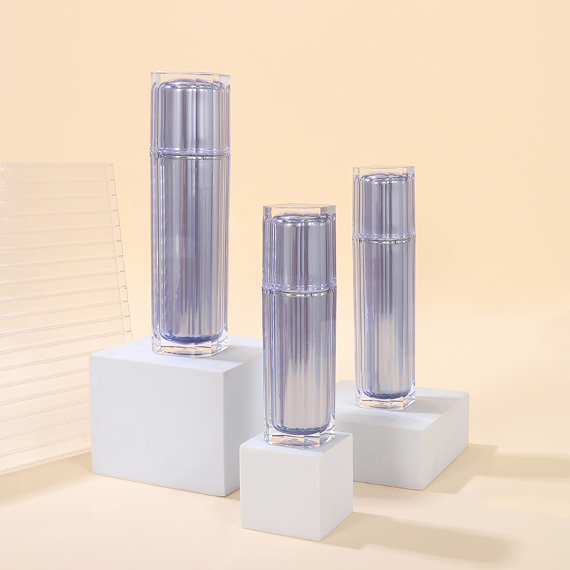 Cosmetic Clear Plastic Acrylic 30ml 50ml 100ml 30g 50g Airless Cream Jar and Bottle Set