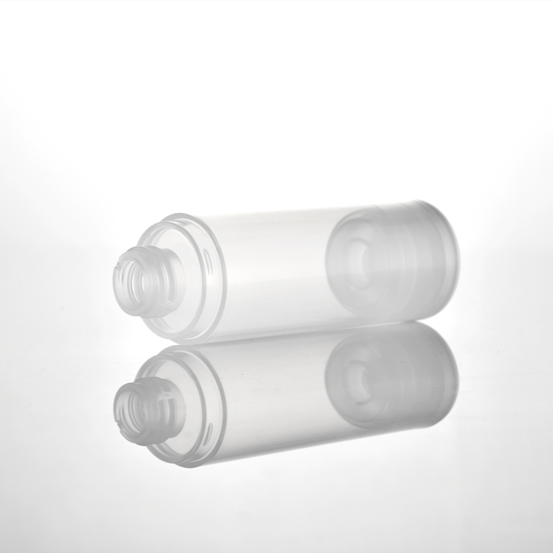 New Design Refillable Plastic Cosmetic Airless Bottle with Lotion Transparent PP Bottle