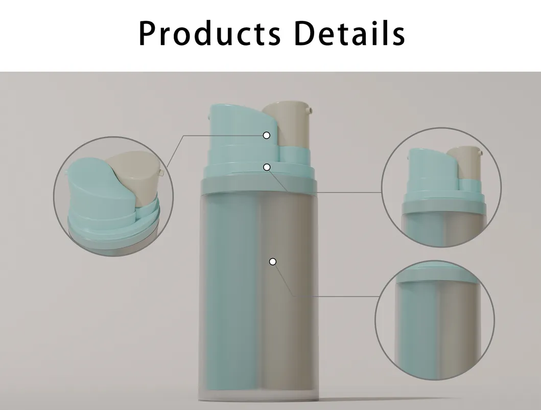 15 Ml Dual Compartment Lotion Pump Plastic Bottle