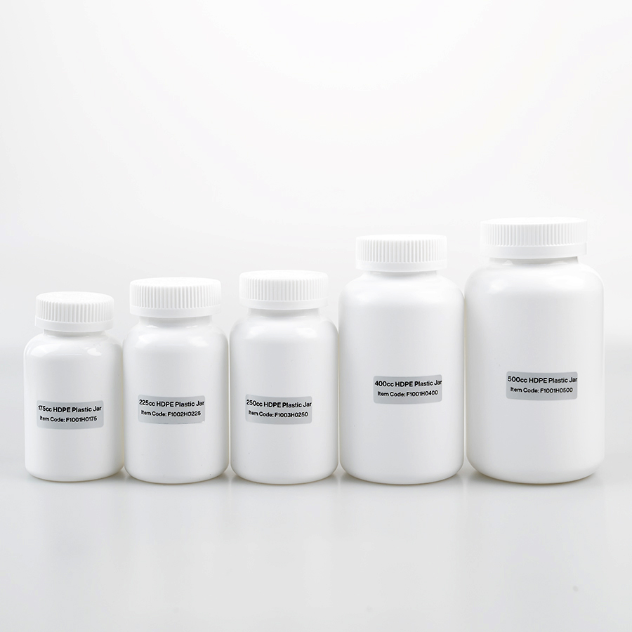 Extra Thick Medicine Plastic Packaging Childrenproof HDPE White 30-650cc Pill Plastic Bottle Vitamin Capsule Storage Container Pill Bottle for Pharmaceutical
