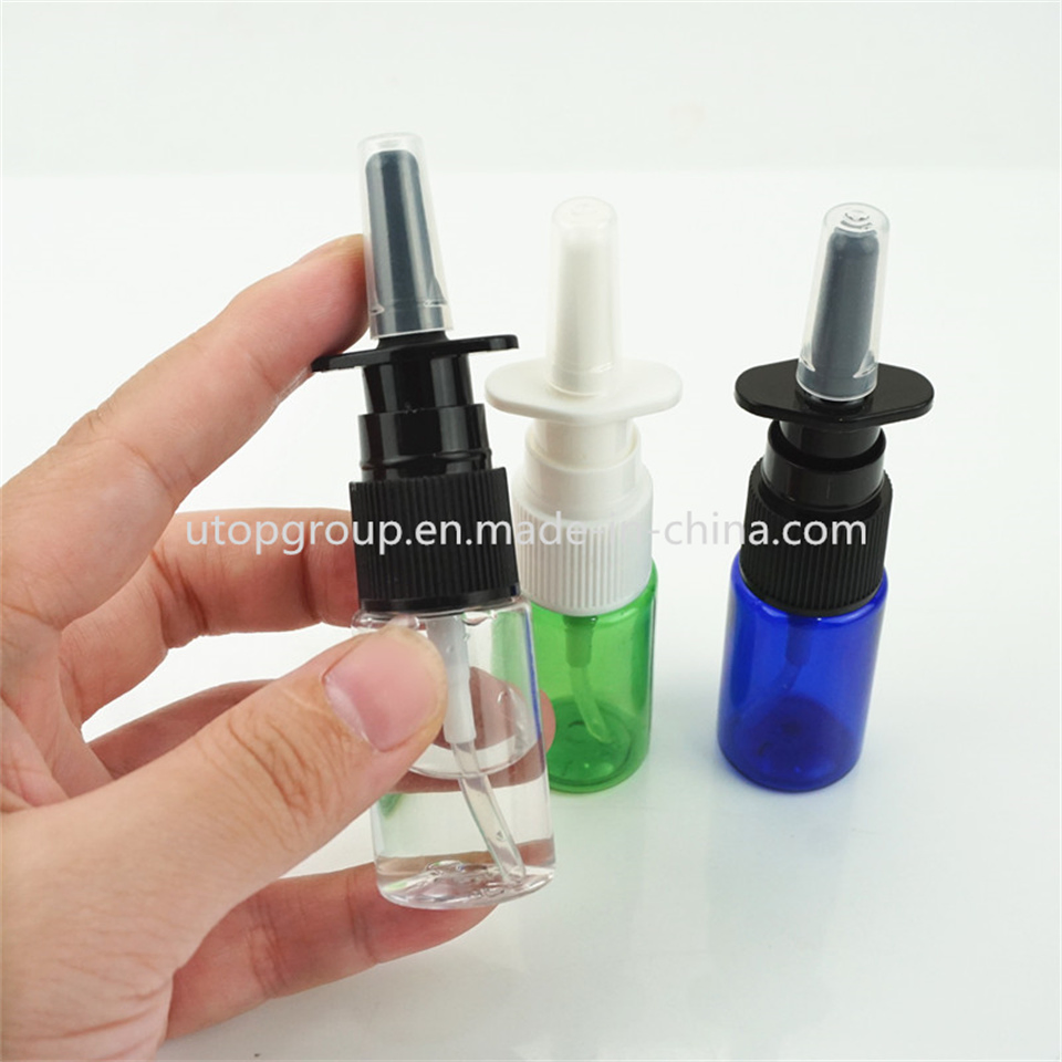 10ml Colored Pet Empty Plastic Nasal Spray Bottle Plastic Spray Bottle with Direct Spray Cap