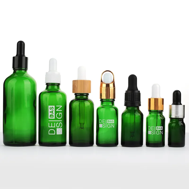 Green Glass Bottle Detail 5