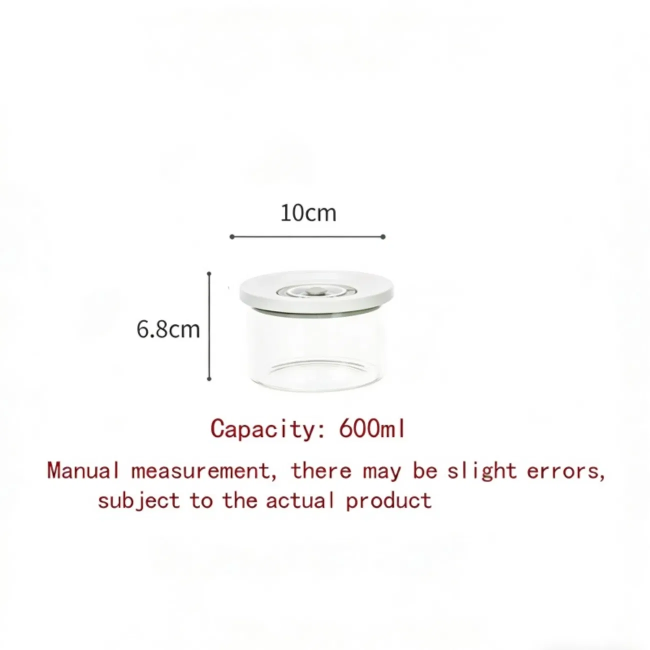 Drop-Resistant Pest Resistant Wide Mouth Space-Saving Food Storage Plastic Jar