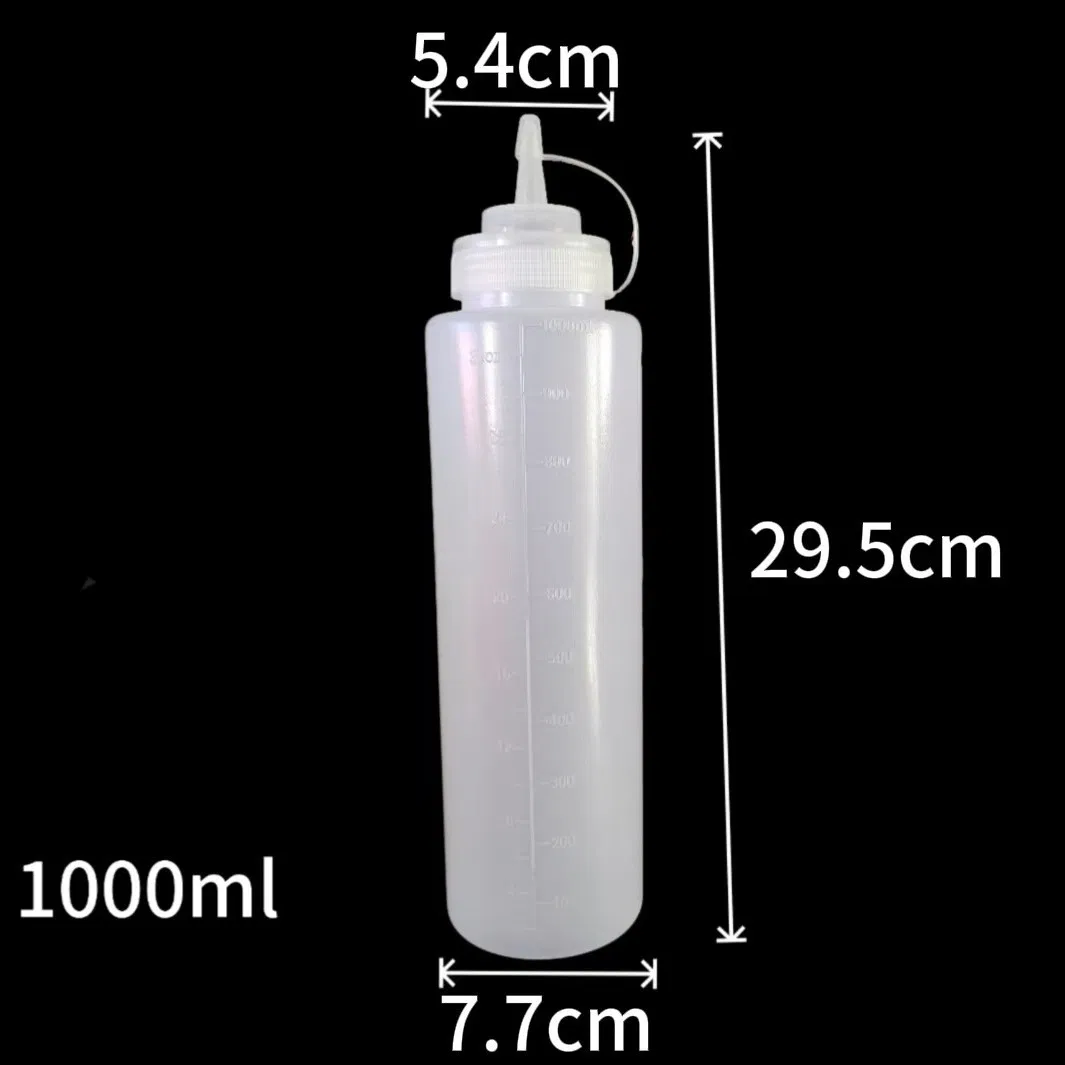 Plastic Sauce Bottle Squeeze Soft Empty Plastic Bottle Jam Container Restaurant Kitchen Salad Tomato Sauce Bottle