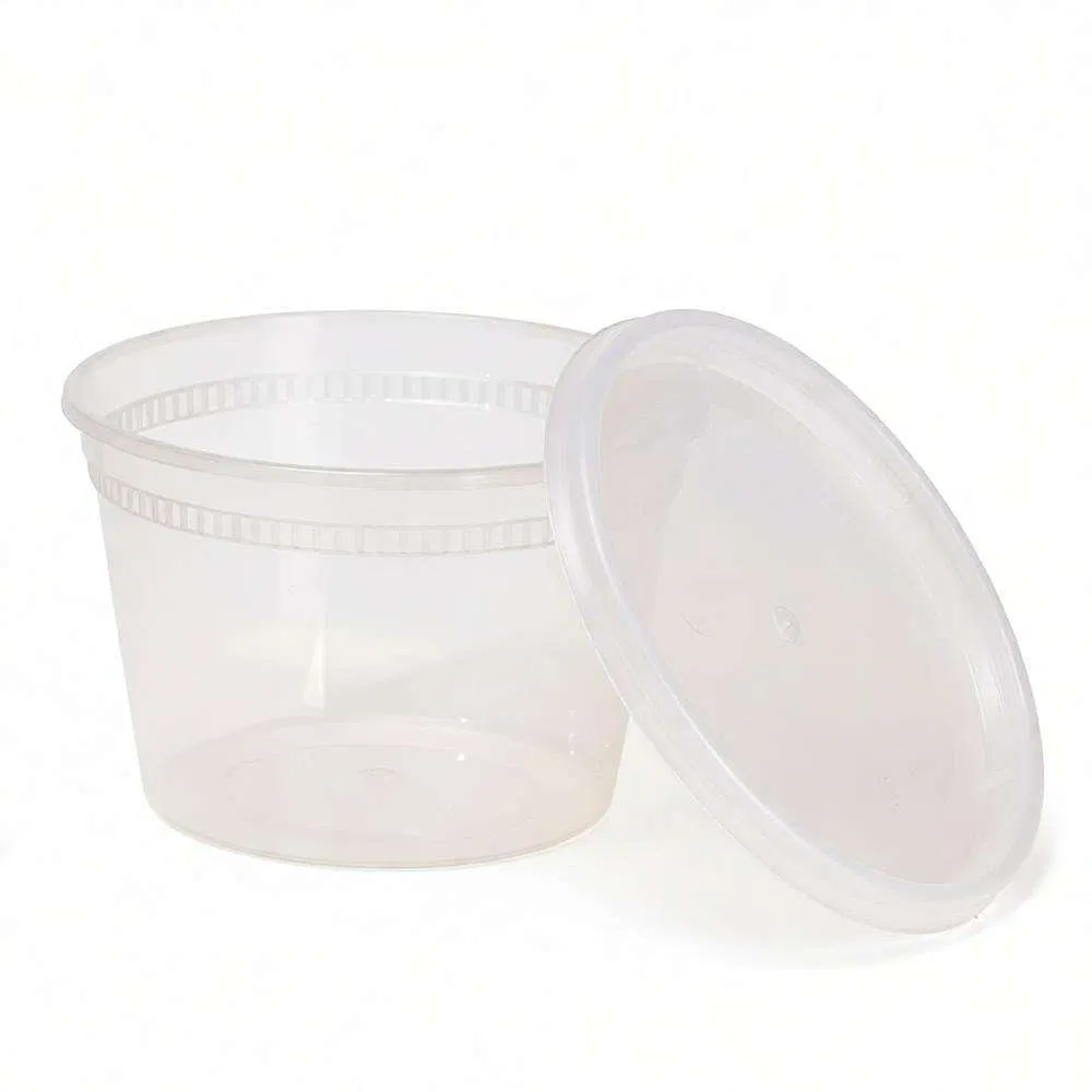 8oz 12oz 16oz 24oz 32oz 64oz High Quality Food Grade PP Disposable Leakproof Recyclable Microwavable Food Storage Soup/Deli