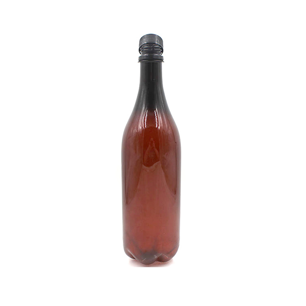 Custom Rice Wine Bottle Packaging 800ml Empty Amber Clear Pet Plastic Bottles for Carbonated Drinks