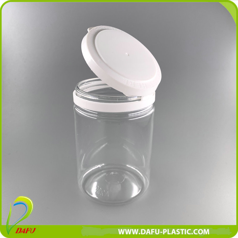 230ml Pet Clear Plastic Wide Mouth Bottle Food Jar with Plastic Cap