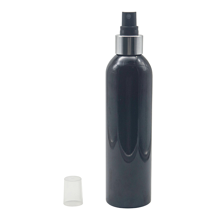 Hot Sale 100 120 150 200 Ml Spray Bottle Transparent Round Shoulder Pet Recyclable Plastic Bottle Cosmetic Dispensing Alcohol Small Spray Empty Bottle