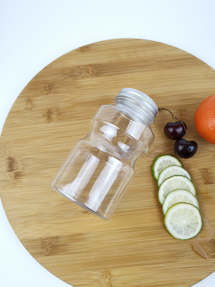 210ml Clear Reusable Plastic Empty Container Aluminum Easy Pull Cover