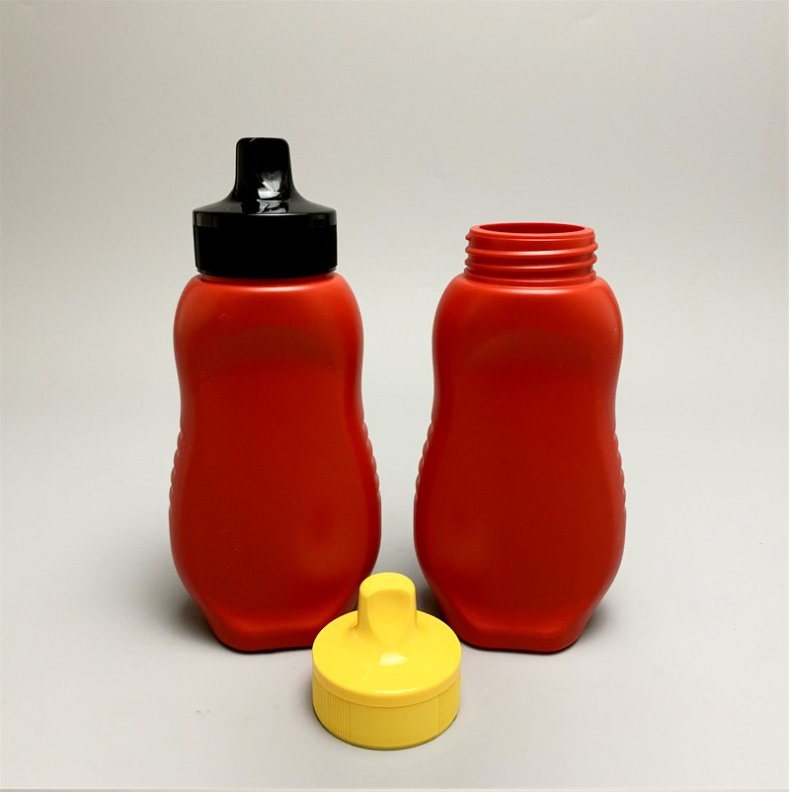 380ml Hot Filled Plastic Squeeze Sauce Bottle with Flip Cap