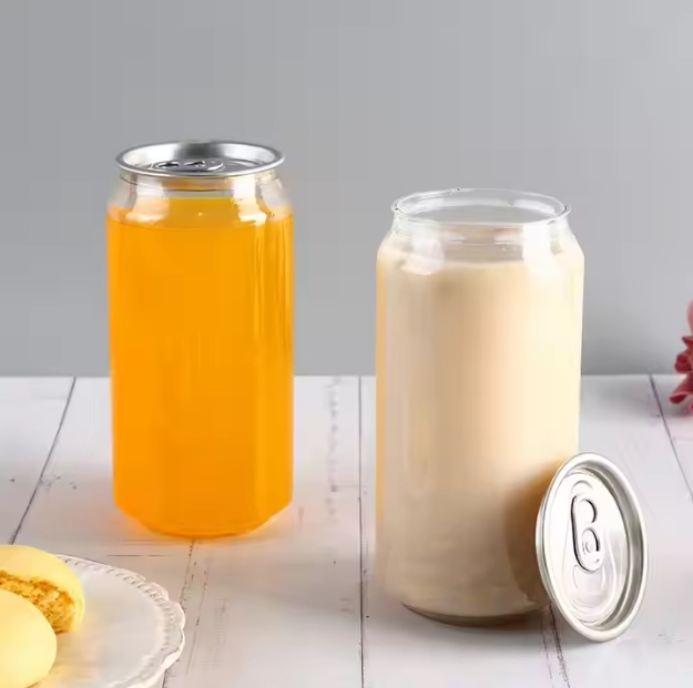 250ml 330ml 500ml Pet Plastic Can Bottle for Carbonated Drinks, Coffee, Juices,