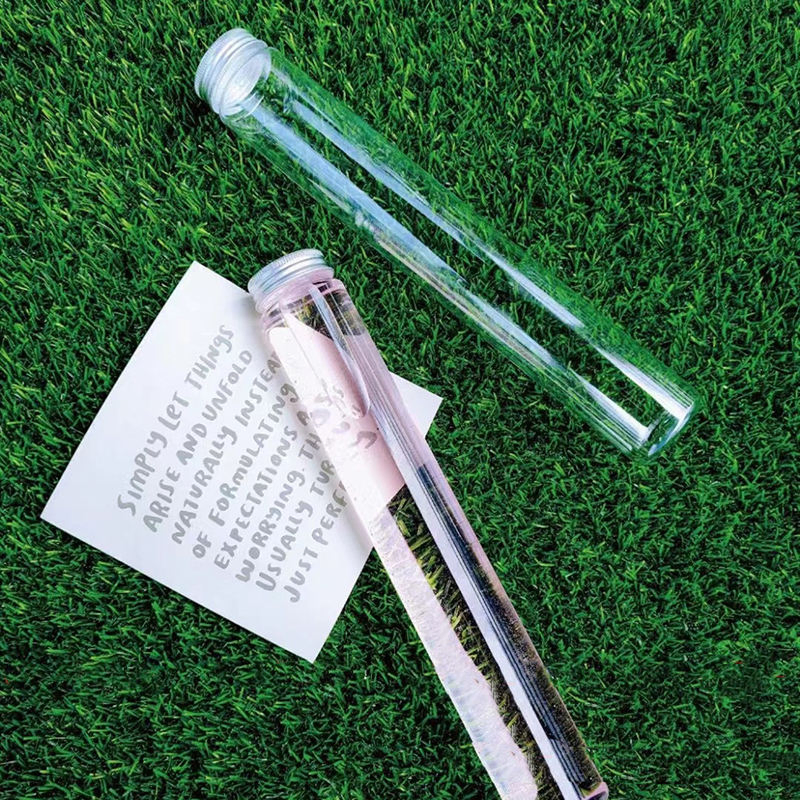 Disposable Food Grade Flat Bottom Tube Cylindrical Milk Tea Pet Plastic Bottle