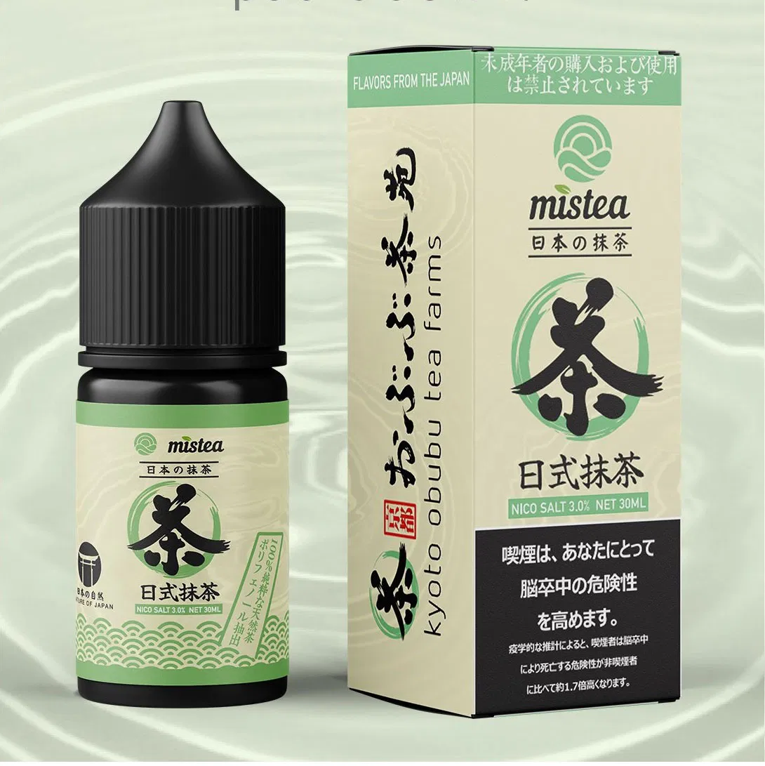 Mistea Matcha Nic Salt E-Liquid, 30mg, 5: 5, 30ml, Fruit-Tea Flavor E-Juice Wholesale Supplier, OEM&ODM Available