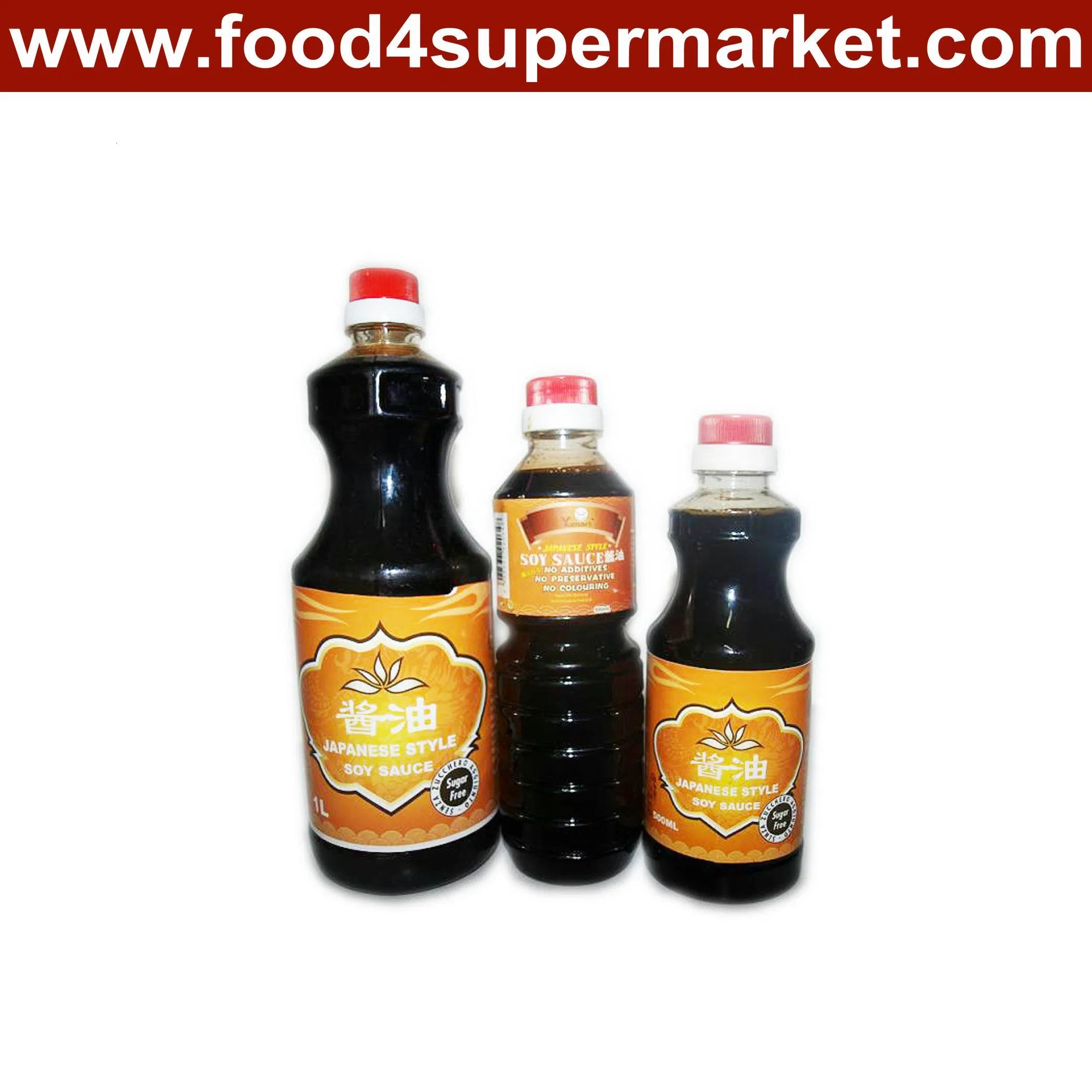 Light Soy Sauce and Pure Soy Sauce in Plastic for Sushi