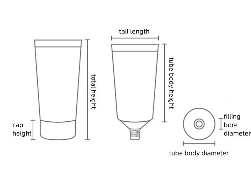 Plastic Cosmetics Tube