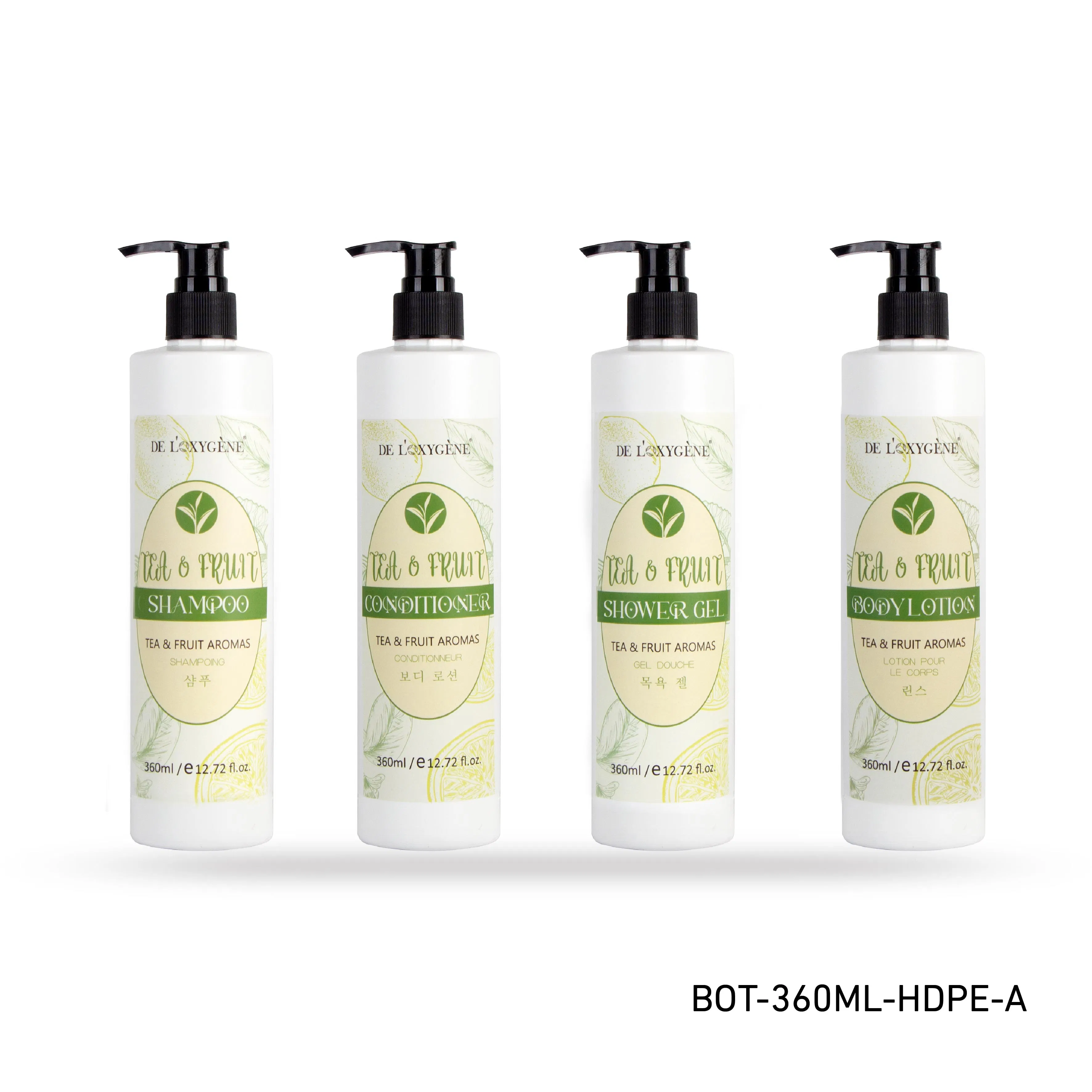 360 Ml Invisible Lock Wall Mounted Manual Refillable Shampoo Bottle Dispenser