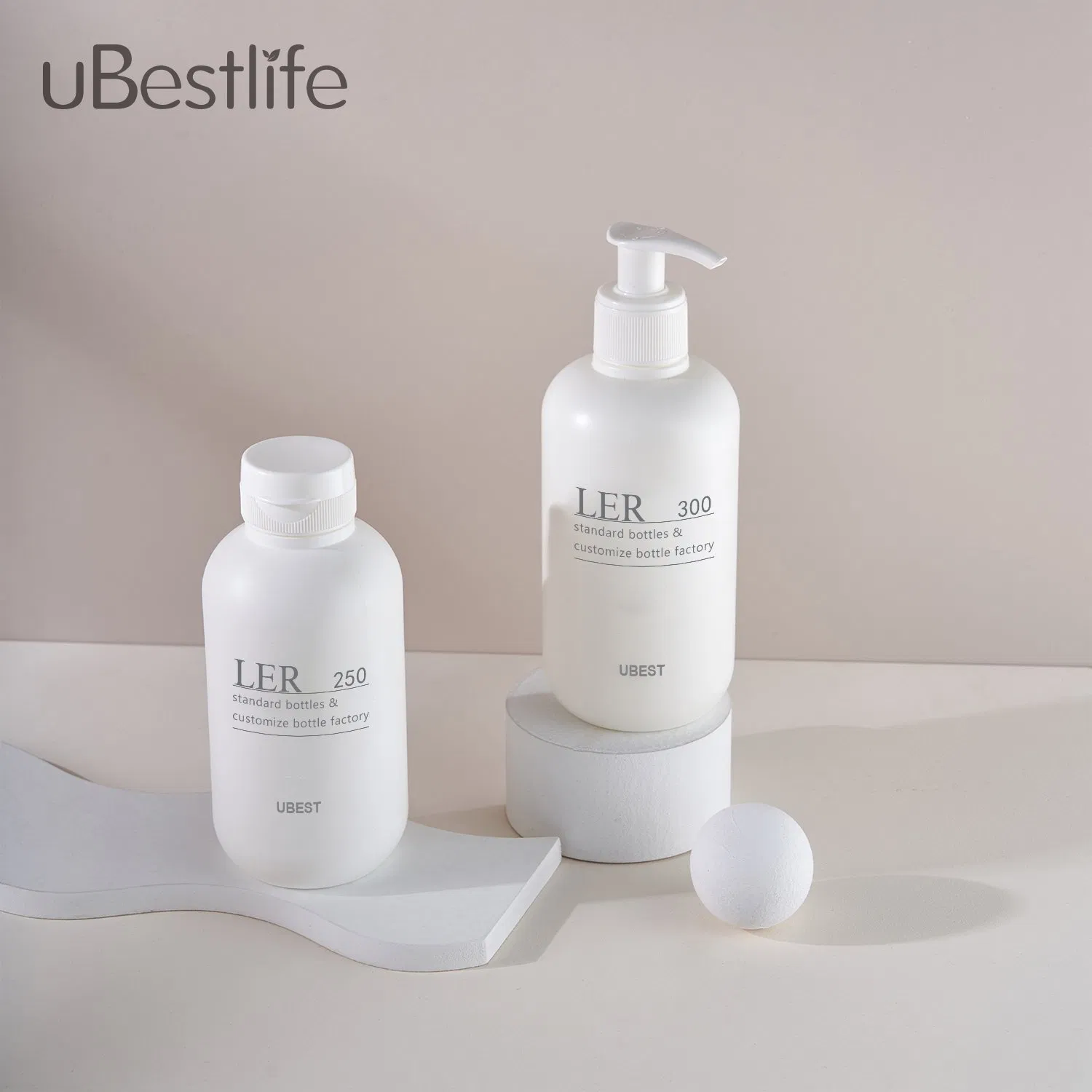 Ler 50ml 80ml 100ml 150ml New Design PE Bottle PP Cap Lotion Sunscreen Flip Top Cap Cosmetic Plastic Bottle