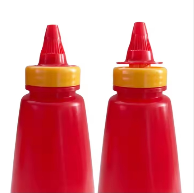 Empty Sauce Bottles Custom 250ml 500ml Ketchup Squeeze Plastic Bottle