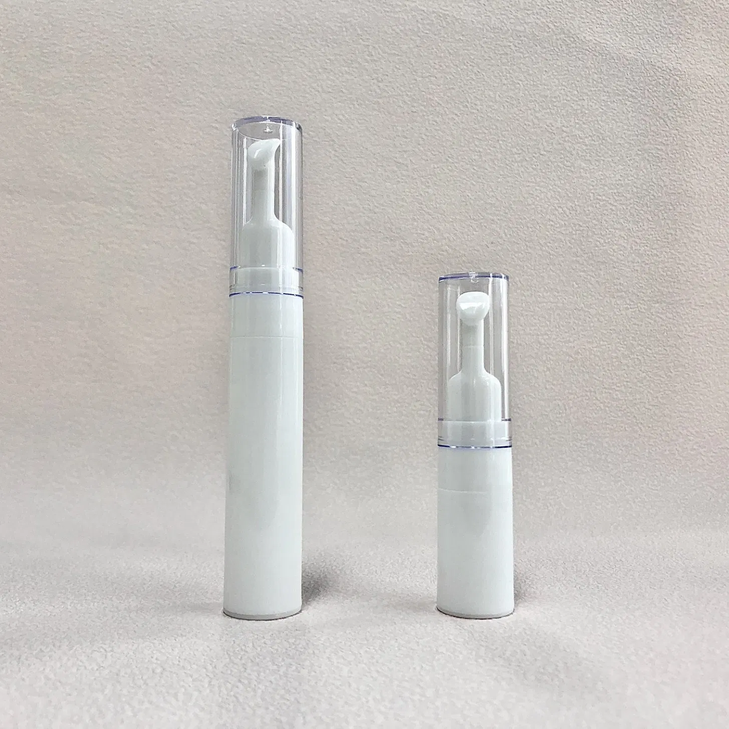 Luxury Compact Leak Proof Eye Cream Refillable Vacuum Pump Travel Skincare Plastic Airless Bottle