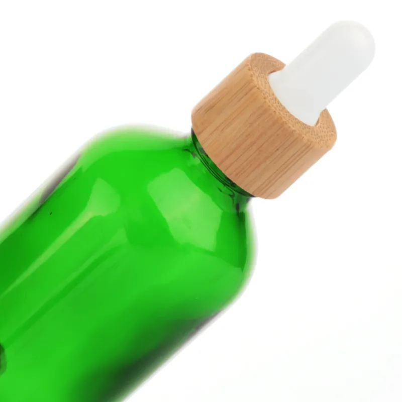 Green Glass Bottle Detail 4