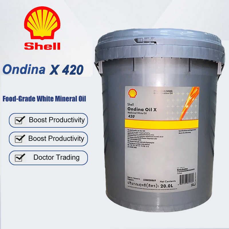 Xqh91 Shell Ondina X420 White Mineral Oil for Cosmetics/Plastics/Textile/Wood Treatment with Multiple Certifications