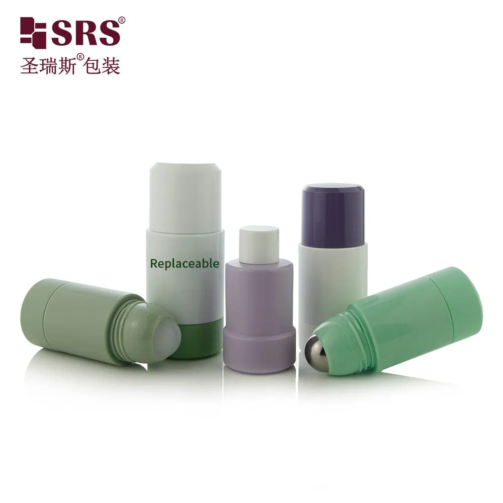 50ml 60ml 90ml Plastic CRC Child Resistant Screw Cap deodorant Roll On Tamper Evident Cap Essential Oil Perfume Glass Frangance Cosmetic Dropper Roller Bottle