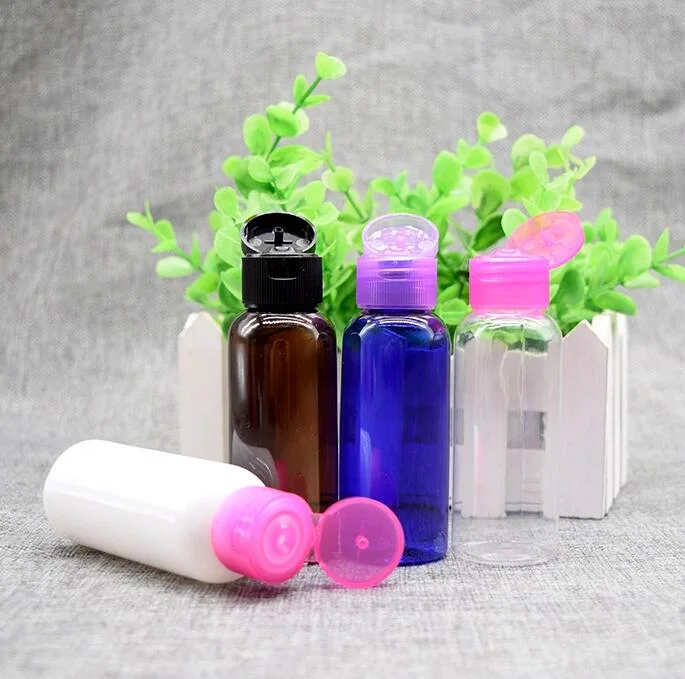 10ml, 20ml, 30ml, 50ml, 60ml, 100ml Plastic Bottle with Flip-Top Lid Cap