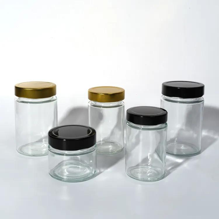 Cheap Empty Clear Candy Honey Spice 500ml Wide Mouth Food Plastic Jars with Screw Top Lids