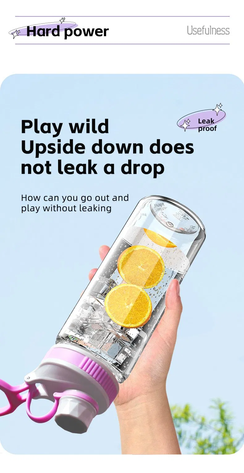 Aohea Obm ODM OEM Bottle Sports Water Bottle Lid Leak Proof Plastic Plastic Thermo Mugblack Travel Hydration Bottle