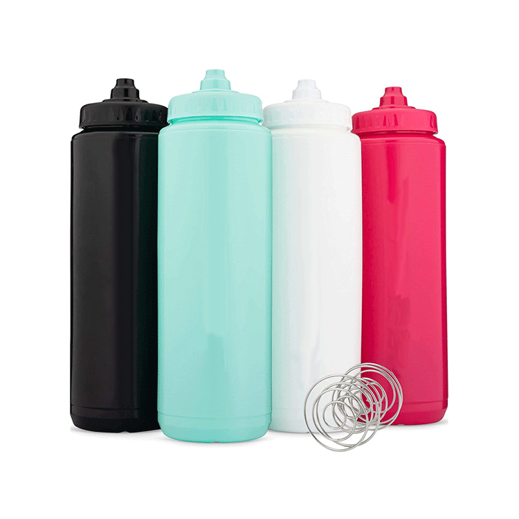 BPA Free Sports Bottle Gym Plastic Squeeze Custom Branding 32oz Bike Water