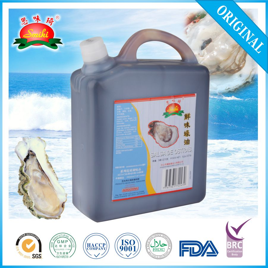 PE Jar (plastic bottle) 5lbs Oyster Sauce Smiki Brand with Good Taste From Kwangna, China for Exporting