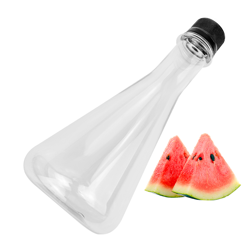 Custom Hot Selling 12 Oz Disposable Clear Food Grade Pet Plastic Juice Beverage Bottle with Tamper Proof Cap Drinking Bottle Plastic